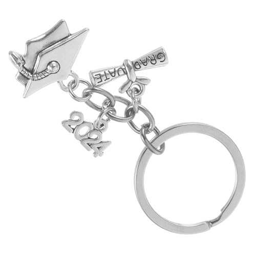 DEARMAMY Abschluss Schlüsselanhänger 2024 Schlüsselring Als Erinnerungsgeschenk Für Graduierung Dekoratives Ornament Für Tasche Oder Rucksack Perfektes Zur Graduation Party von DEARMAMY