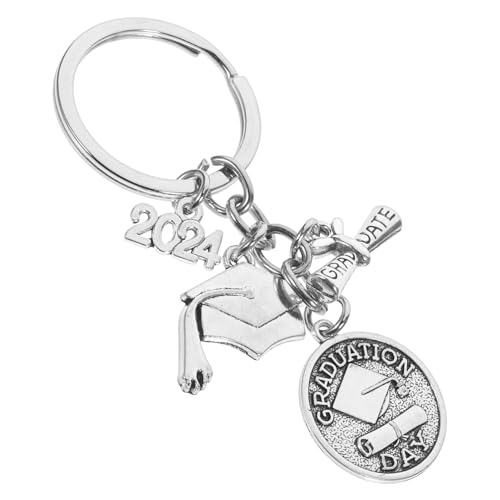 DEARMAMY Schlüsselanhänger Zum Schulabschluss 2024 – Metall-taschenanhänger Für Rucksack Geldbörse Handtasche von DEARMAMY