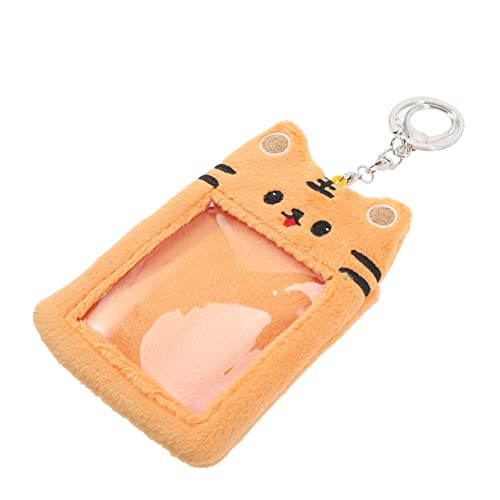 DEARMAMY Anhänger Mit Tigerkartenhülle Schlüsselbund Name Schlanke Geldbörse Flagge Perlen Schild Versteckt Brieftaschen Schlüsselbänder Mit Kartenhalter Anzeige Kredit Stolz Münze Plüsch von DEARMAMY