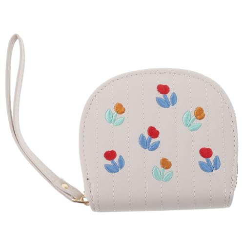DEARMAMY Zarte Damen-geldbörse Mit Stickerei Münzkarte Aufbewahrungstasche Für Ausweise Und Geld Geschenkidee Klein Leicht Aus Pu Und Aluminiumlegierungen Langlebig von DEARMAMY