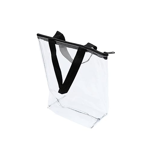 DEARMAMY Aufbewahrungsbeutel Waschen Kosmetiktasche Kosmetikbeutel Make-up-Taschen-Organizer Transparente wasserdichte Waschtasche Tragbare Make -up -Tasche Tragbare Kulturtasche Schwarz von DEARMAMY