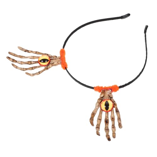 DEARMAMY Augapfel Kopfbedeckung Halloween Gesicht Augapfel Kopfbedeckung Augapfel Haarschmuck Gruselige Maske Gruselige Skelett Maske Performance von DEARMAMY