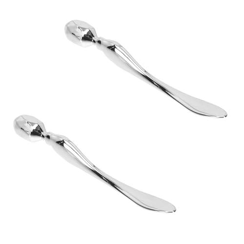 DEARMAMY Augencreme Stick 2 Stücke Praktisches Augenmassagegerät Aus Metall Tragbarer Gesichtscreme Stab Für Frauen Schwellungen Und Augenringe Leicht Zu Reinigen Und Verwenden von DEARMAMY