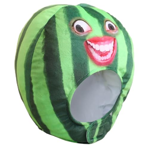 DEARMAMY Ausdruckswassermelonenhaube Wassermelonen-kopfbedeckung Kapitänsmütze Kopfbedeckung in Wassermelonenform Gefälschter Obsthut Wassermelonen-kopfschmuck Stolz Mützen Albern Plüsch DEARMAMY Ausdruckswassermelonenhaube Wassermelonen-kopfbedeckung Kapitänsmütze Kopfbedeckung in Wassermelonenform Gefälschter Obsthut Wassermelonen-kopfschmuck Stolz Mützen Albern Plüsch von DEARMAMY