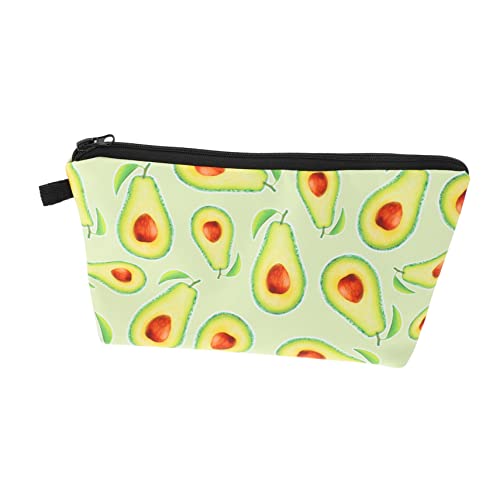 DEARMAMY Avocado Kosmetiktasche Große Kapazität Langlebige Kulturbeutel für Damen Praktischer Make Up Organizer für Reisen und Zuhause von DEARMAMY