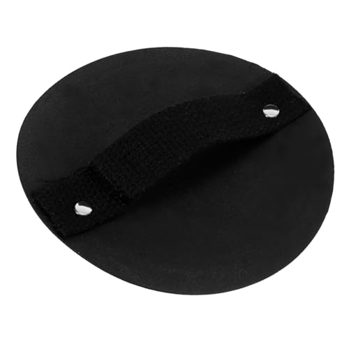 DEARMAMY Badetuch Handtuch schrubben Peeling-Körperpeeling Peeling-Massagegerät Badezimmerzubehör Badezimmertuch Badewäsche doppelseitiger Schrubber runder Schrubber Gummi Schwarz von DEARMAMY