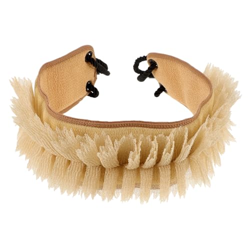 DEARMAMY Badetuch Herren Waschlappen Hautpeeling Körperschrubber Badezimmer Erwachsene Lange Borsten Rückenschrubber Luffa Peeling Mehrfarbig Duschtuch Schrubber Beige Viskosestoff von DEARMAMY