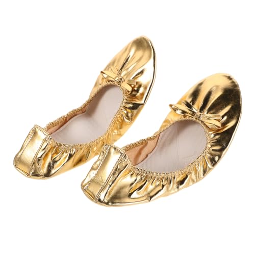 DEARMAMY Ballettschuhe Damen Soft Sohle Tanzschuhe für Bauchtanz Yoga Leicht Tragbar mit Hochelastischer Stoßdämpfender Split Sohle für Vielseitige Tanzpraxis von DEARMAMY