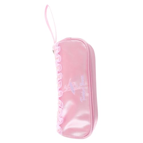 DEARMAMY Ballettschuhtasche Tanz Kleidersack Schuhe Tanztaschen Mit Kleiderständer Ballerinas Für Damen Schuhbeutel Tanzschuhtasche Ballettschuh-schminktasche Polyester Rosa von DEARMAMY