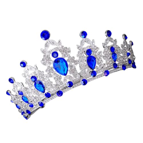 DEARMAMY Königin-tiara Hochzeit-kopfbedeckung Für Abschlussball Geburtstag Cosplay Festzugsparty Leuchtend Detailreich Langlebig von DEARMAMY