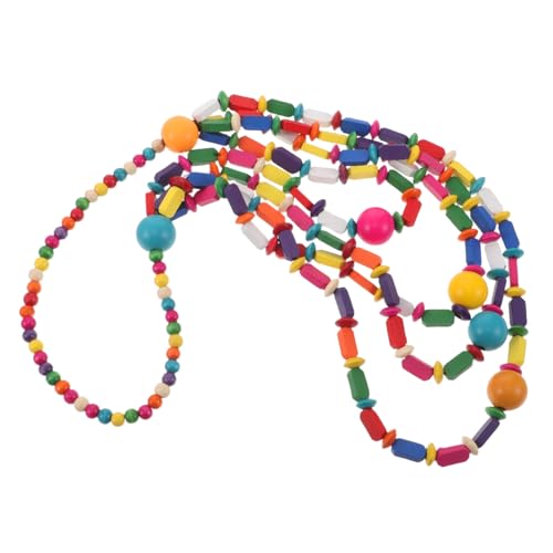 DEARMAMY Boho Holzperlen Halskette Lang Mehrschichtig Leicht Natürliche Holzperlen Bohemian Stil Schmuck für Damen Sommer Strand Casual Outfits von DEARMAMY