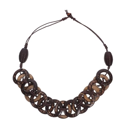 DEARMAMY Boho Pullover Halskette Boho Stil Halskette Für Damen Pullover Ketten Cluster Für Damen Ethnischer Choker Perlenkette Handgefertigter Strandschmuck von DEARMAMY