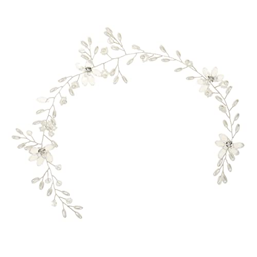 DEARMAMY Braut Haarschmuck Handgefertigtes Perlen Haarband für Hochzeiten Accessoire für Braut für Viele Anlässe Ihren Look zu Vervollständigen von DEARMAMY