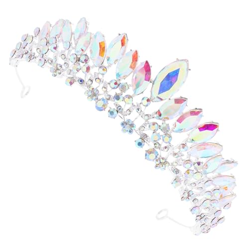 DEARMAMY Strass Krone Damen Stirnband Hochzeit Kopfschmuck Tiarakrone Strasskronen Stirnband Für Braut Party Geburtstag Abschlussball Cosplay Bühnenkleidung von DEARMAMY