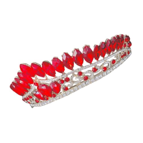 DEARMAMY Strass-tiara Für Braut Hochzeit Kristallkrone Stirnband Kopfschmuck Braut-kopfschmuck Mit Strass Hochzeits-stirnband Für Braut von DEARMAMY
