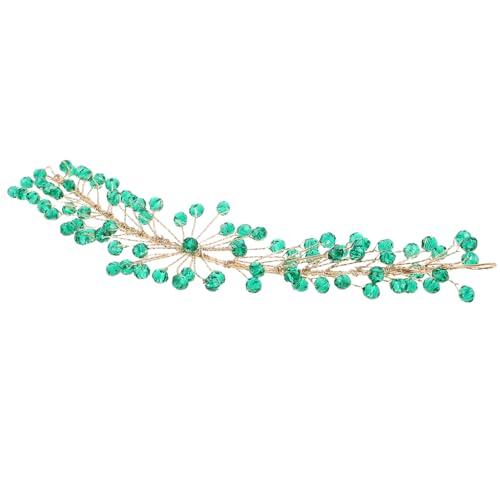 DEARMAMY Brautkopfbedeckung Mit Strasssteinen Für Hochzeit Braut-haarband Aus Kunsthandwerk Ergonomisches Design Für Frauen Anpassbar An Frisuren Strahlender Glanz von DEARMAMY