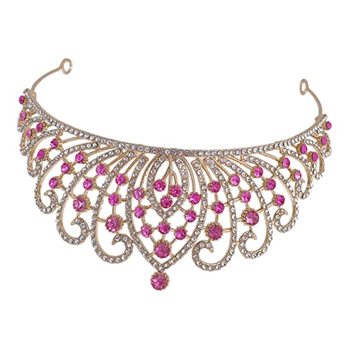 DEARMAMY Brautkrone Mit Strass Elegantes Diadem Für Hochzeiten Partys Und Besondere Anlässe Prunkvoller Haarschmuck Für Braut Und Mädchen Hochwertige Verarbeitung Für Unvergessliche Momente von DEARMAMY