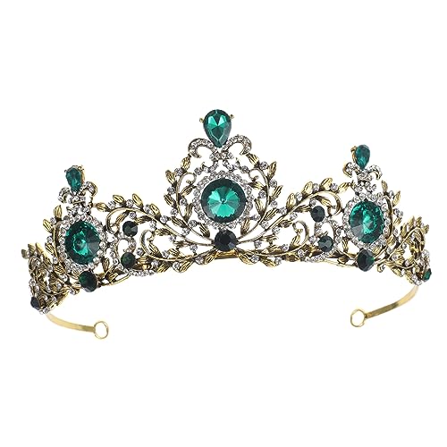 DEARMAMY Brautkrone Stirnband Mit Strasssteinen Für Hochzeit Abendessen Party Damen Vintage Kopfschmuck von DEARMAMY
