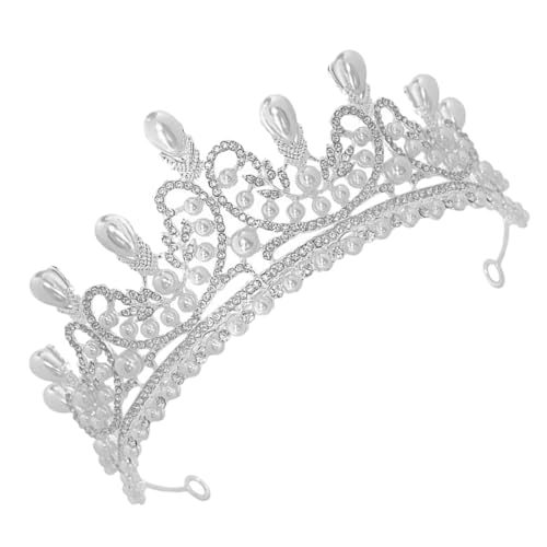 DEARMAMY Kopfschmuck Für Erwachsene Frau Geburtstagskrone Hochzeit Mit Strasssteinen Für Bräute von DEARMAMY