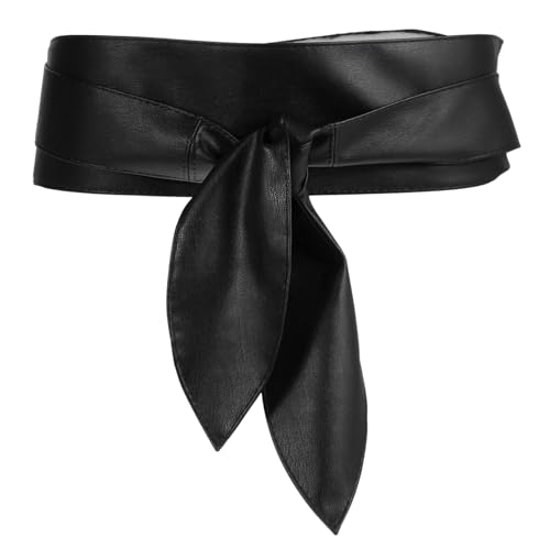 DEARMAMY Breiter Taillengürtel Aus Kunstleder Mit Schleife Für Damen Eleganter Gürtel Für Formelle Kleider Und Abendmode Perfekt Für Den Modischen Look von DEARMAMY