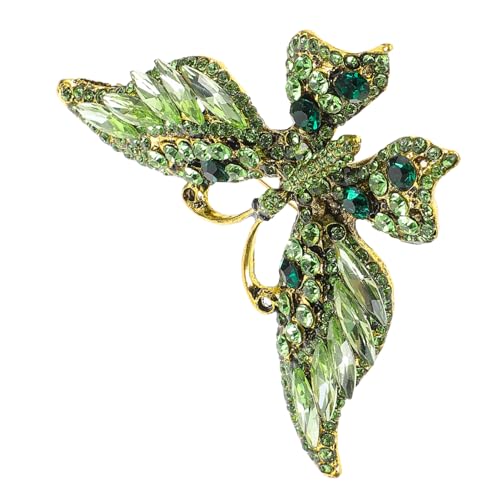 DEARMAMY Schmetterlingsbrosche Für Damen Chinesischer Stil Strass Kleidernadel Stilvolle Insektenbrosche Schal-clip von DEARMAMY