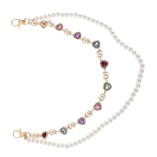 DEARMAMY Bunte Strass Herz Hüftkette mit Perlenoptik Langlebiger Hip Hop Taillengürtel für Damen Vielseitiges Streetwear Accessoire für Party und Bühnenauftritte von DEARMAMY