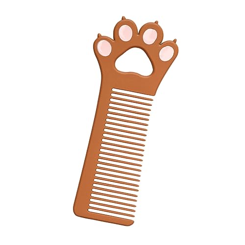 DEARMAMY Cat Paw Haarkamm Tragbares Haarstyling-werkzeug Aus Zinklegierung Für Mädchen Und Junge Mädchen Schnittfest Und Angenehm Im Griff Für Unterwegs Braun von DEARMAMY