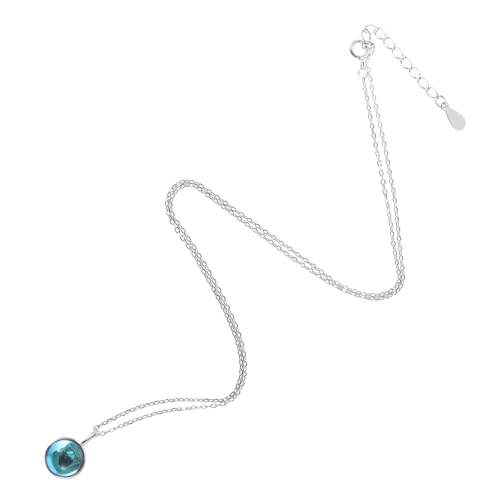 DEARMAMY Charm Anhänger Halskette für Frauen Clavicle Kette Leichtes Design Platinfarbe für Alltag Besondere Anlässe Hochwertige Verarbeitung Ästhetik von DEARMAMY