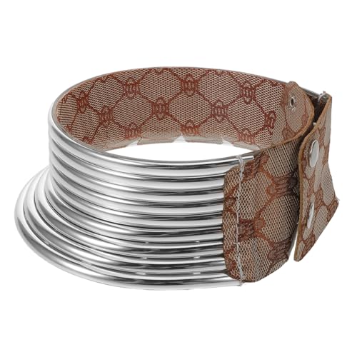 DEARMAMY Chunky African Tribal Choker Necklace für Frauen Handgefertigter Punk Long Neck Collar Statement Schmuck für Partys und Feierlichkeiten Ethnisches Design Vielseitiges Accessoire von DEARMAMY