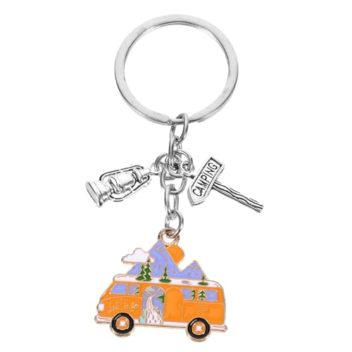DEARMAMY Clé Haken Camper-schlüsselanhänger Camping-schlüsselanhänger Taschenkette Hängende Verzierung Für Taschen Verschlüsse Einziehbar Ring Mini Taschenzubehör Halter Karte Legierung von DEARMAMY