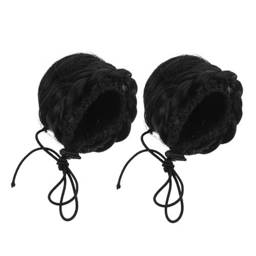 DEARMAMY Clip-in Dutt Haarteil mit Krallenclip Leichter Schwarzer Haar-clip-bun Bequemer Haarschmuck für Schnelle Stilvolle Frisuren und Alltag Geeignet für Frauen und Mädchen von DEARMAMY