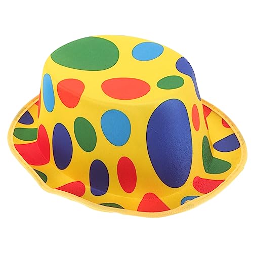DEARMAMY Clown-hut Hut-stirnband Hüte Anziehen Lustiger Clownhut Kappe Trucker-hut Clown-kopfbedeckung Kostüm Mütze Hut Für Clown-kostüm-hut Partyhüte Für Colorful Vlies von DEARMAMY