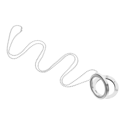 DEARMAMY Kreis Halskette Aus Legierung Memory Medaillon Anhänger Mit Klarem Glas Medaillon Anhänger Halskette Öffnbar Für Personalisierte Erinnerungen Schmuck Geschenk Für Männer Und Frauen von DEARMAMY