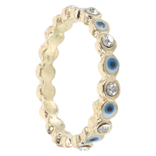 DEARMAMY Dämonenauge Ring böser blick ring für frauen Ringschmuck für den bösen Blick Fingerring für frauen Augenringe Punkfingerringe Dämonenaugenring Metall von DEARMAMY