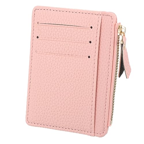 DEARMAMY Schlanke Geldbörse für Damen Kreditkartenetui Reißverschluss Kompakte Kartenbörse von DEARMAMY