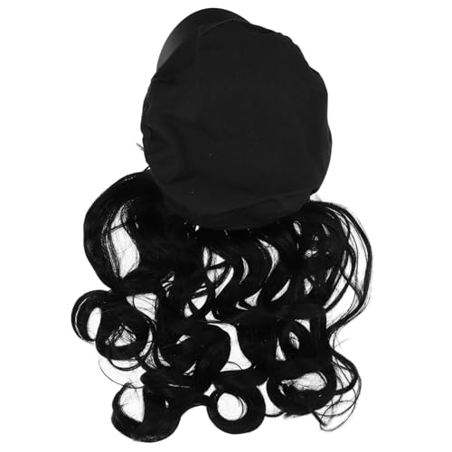 DEARMAMY Perücken Für Damen Mit Hut Einteilige Hut Perücke Aus Hochtemperatur-kunstfaser Lange Lockige Perücke Als Mode Haarteil Für Haarverlängerung DEARMAMY Perücken Für Damen Mit Hut Einteilige Hut Perücke Aus Hochtemperatur-kunstfaser Lange Lockige Perücke Als Mode Haarteil Für Haarverlängerung von DEARMAMY