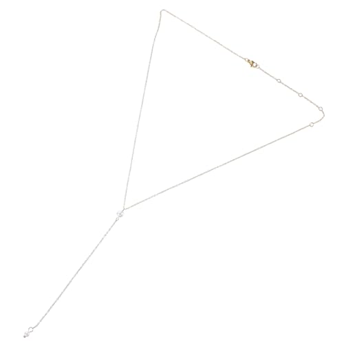 DEARMAMY Damen Halskette mit Goldfarbenen Perlen Schlichte Schmuckkette Perlenkette für Alltag und Party Leichter Anhänger für Stilvolle Frauen von DEARMAMY