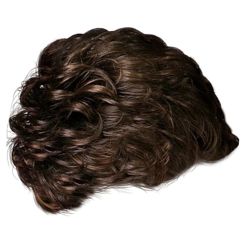 DEARMAMY Damen Kurzhaar Lockige Perücke Schwarz Braun Modische Blunt Bangs Haarabdeckung Atmungsaktiv Leicht Komfortabel für Party Cosplay und Alltag Langlebig Natürliche Optik DEARMAMY Damen Kurzhaar Lockige Perücke Schwarz Braun Modische Blunt Bangs Haarabdeckung Atmungsaktiv Leicht Komfortabel für Party Cosplay und Alltag Langlebig Natürliche Optik von DEARMAMY