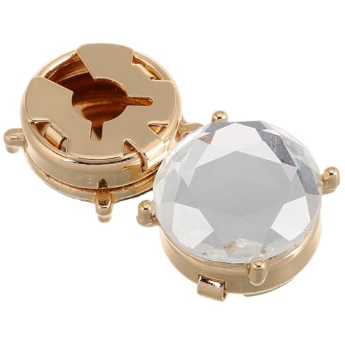DEARMAMY Damen Manschettenknöpfe mit Strass Minimalistisches Design für Formelle Anlässe Hochwertige Legierung Goldbasis von DEARMAMY