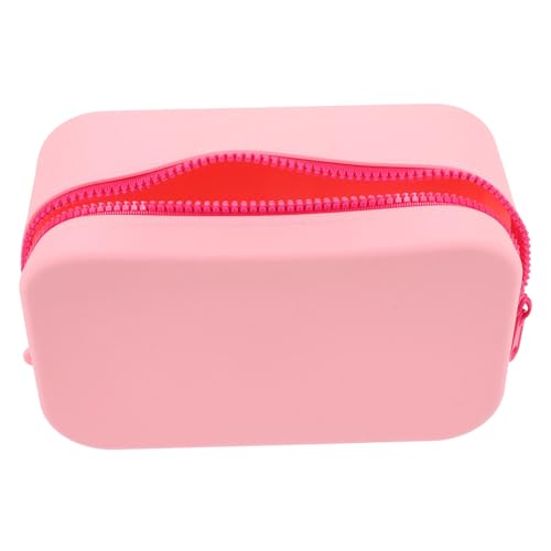 DEARMAMY Damen Schminktasche Aus Silikon Wasserdichter Für Unterwegs Kosmetiktasche Großes Fassungsvermögen Für Make Up Und Pflegeprodukte von DEARMAMY