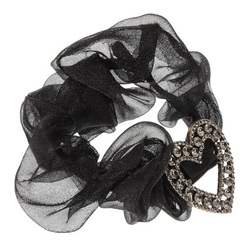 DEARMAMY Damen Scrunchies Haargummis Herz Form Elastische Haarbänder Für Mädchen Und Frauen Haarschmuck Für Alltag Schule Reise Und Hochzeit von DEARMAMY