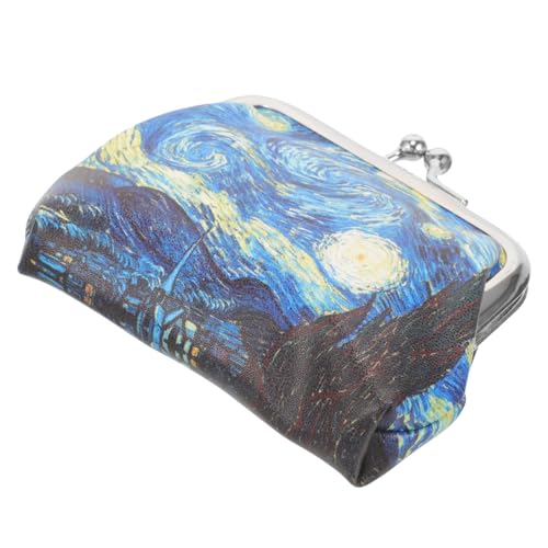 DEARMAMY Kleine Kosmetiktasche Mit Ölmalerei-Design Multifunktionale Damen Geldbörse Für Schlüssel Und Münzen Leicht Und Tragbar Für Reisen Und Täglichen Gebrauch von DEARMAMY