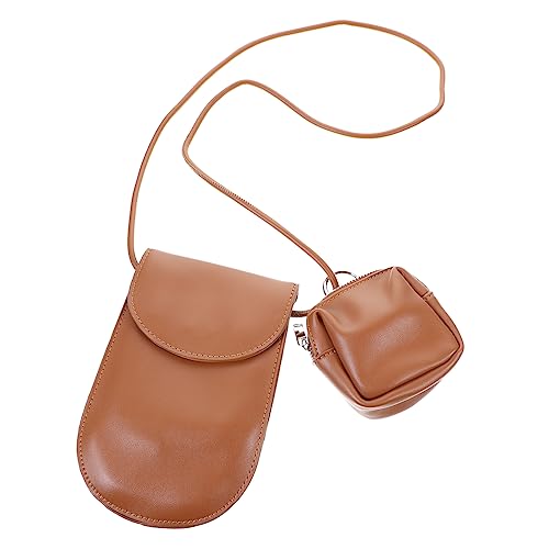 DEARMAMY Damenhandtasche Telefonaufbewahrungstasche Dekorative Handytasche Umhängetasche Umhängetasche Lippenstifttasche Druckknopf Glatte Zarte Berührung von DEARMAMY