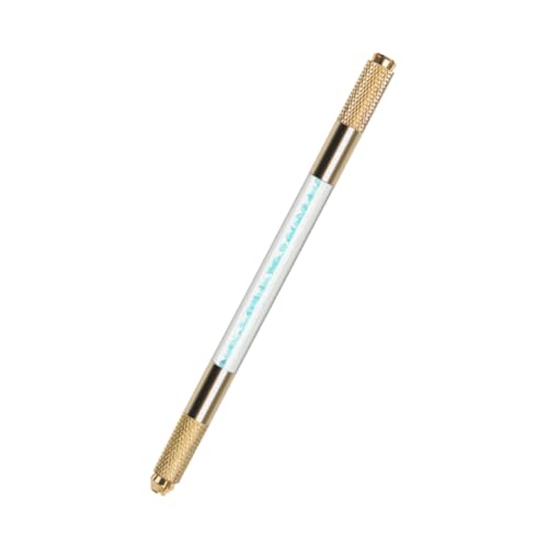 DEARMAMY Dauerhafter Augenbrauenstift Mit Kristallgriff Dual Heads Microblading Pen Für Professionelle Anwendungen Für Tattoos Hauttätowierung Und Augenbrauenzeichnung von DEARMAMY