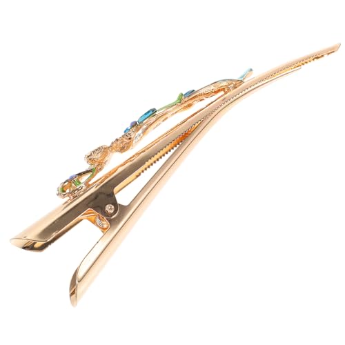 DEARMAMY Dekorative Haarspange Hochzeit Billed Haarspangen Feine Strasssteine ​​Dutt Schnabel Haarspangen Frauen Unordentlicher Strass Haarschmuck Funkelnde Haarspangen Ente von DEARMAMY