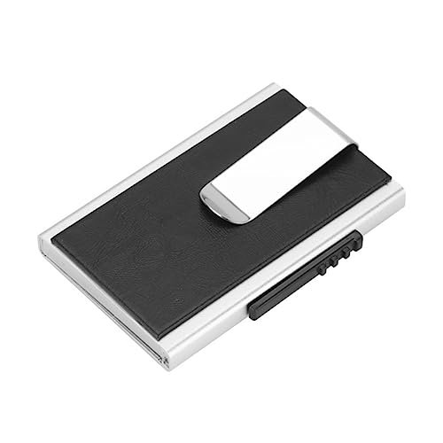 DEARMAMY Kreditkartenhalter Aus Aluminiumlegierung Für Herren Kartenetui Mit Diebstahlschutz Kredithalter Als Schwarz von DEARMAMY