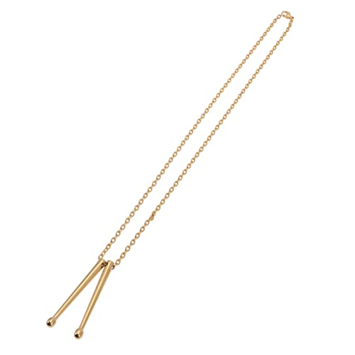 DEARMAMY Drumstick-halskette Beste Freund Kette Schmuck Für Männer Halskette Halskettenverzierung Halskette Mit Kabelkette Freundschaftskette Schlagzeug-halskette Silber Stahl Golden von DEARMAMY