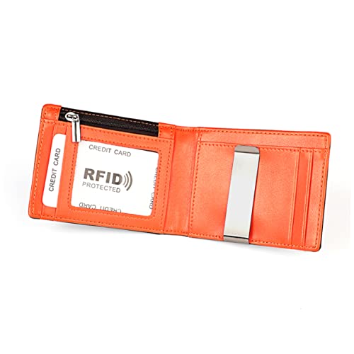 DEARMAMY Herren-geldbörse Blockierendes Reise-geldbörsen-Design Brieftasche Kartenfächer Fach Fotohalter Clip für Den Täglichen Gebrauch von DEARMAMY