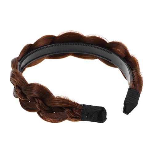 DEARMAMY Einfach Zu Tragenes Stirnband Für Frauen Für Frauen Perückenhaarzubehör Realistische Textur Nicht-schlupfgeflechthaarief Für Den Täglichen Gebrauch von DEARMAMY