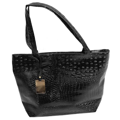 DEARMAMY Einkaufstasche Aus Pu-Leder Mit Großem Fassungsvermögen Modedesigner-Umhängetasche Eimer-Geldbörse 40 X 10 X 30 Cm von DEARMAMY